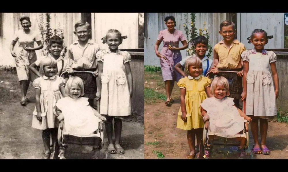Restaurar Fotos Antigas com IA: 5 Ferramentas Gratuitas para Recuperar Memórias com Qualidade 5 foto restaurada com Colorizer