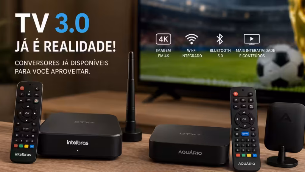 TV 3.0 Chegou! Intelbras e Aquário Lançam Conversores para TV 3.0 (DTV+): Tudo Sobre Modelos, Preços e Especificações 9 Intelbras e Aquário Lançam Conversores para TV 3.0